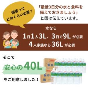 ふるさと納税 【5年保存水】4人家族で3日分の備蓄量 2L×20本(40L/2箱)　【天然水 防災 災害備蓄 水 天然 ミネラルウォーター 埼玉 秩父 定.. 埼玉県横瀬町｜furunavi｜04