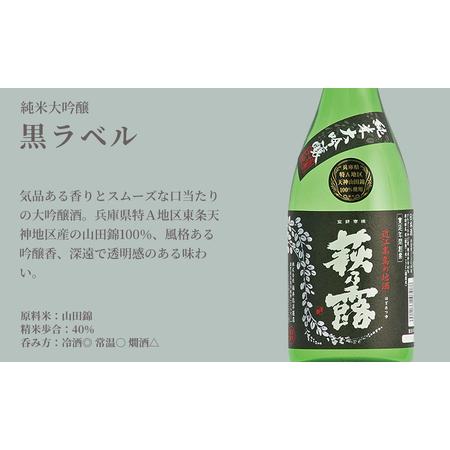 ふるさと納税 【I-310】福井弥平商店 萩乃露 贅沢銘酒720ml 10本５種セット［高島屋選定品］ 滋賀県高島市の画像