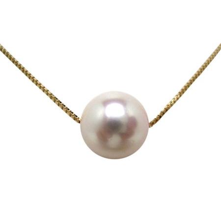 ふるさと納税 真珠 ネックレス 8.5-9.0mm( K18 ) あこや真珠 大粒 希少 アクセサリー ペンダント パール 伊勢志摩 志摩 三重県 冠婚葬祭 慶事 .. 三重県志摩市