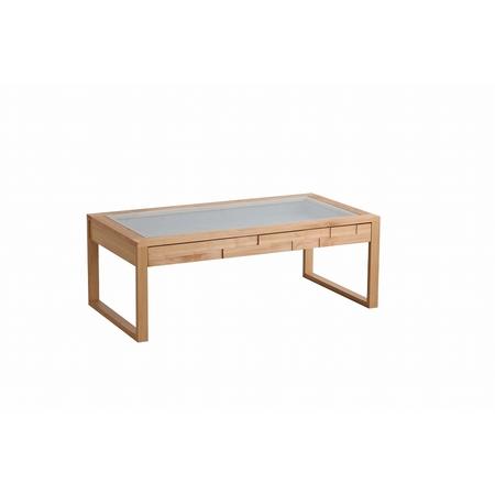 【希少品】 ふるさと納税 エルバン 105ガラステーブル 【センター リビング テーブル 見せる収納 家具 日本製】(H060291) 佐賀県神埼市 【I1737914756】(61200円)