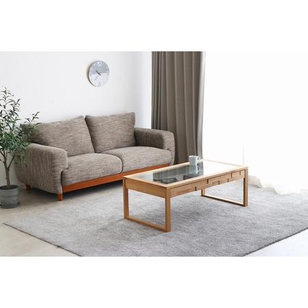 【希少品】 ふるさと納税 エルバン 105ガラステーブル 【センター リビング テーブル 見せる収納 家具 日本製】(H060291) 佐賀県神埼市 【I1737914756】(61200円)