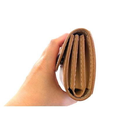ふるさと納税 本革 ショートウォレット （ナチュラル） 【4358 aging&anti−aging】／ 財布 お財布 ウォレット 革製 カード収納 小銭入れ .. 岩手県八幡平市の画像