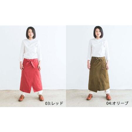 ふるさと納税 サロンエプロン_オーガニックコットン 草木染め S-UW-A30A 岡山県西粟倉村の画像