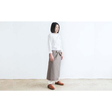 ふるさと納税 サロンエプロン_オーガニックコットン 草木染め S-UW-A30A 岡山県西粟倉村の画像