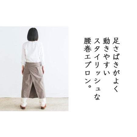 ふるさと納税 サロンエプロン_オーガニックコットン 草木染め S-UW-A30A 岡山県西粟倉村の画像