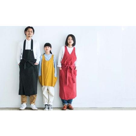 ふるさと納税 ワークエプロン オーガニックコットン 草木染め S-UW-A40A 岡山県西粟倉村の画像