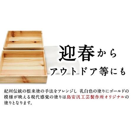 ふるさと納税 Njeco汎二段重箱 変根来 【カラー：白】 株式会社島安汎工芸製作所 《90日以内に出荷予定(土日祝除く)》 和歌山県 紀の川市 重.. 和歌山県紀の川市｜furunavi｜05