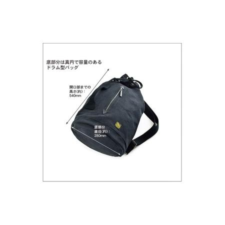 ふるさと納税 ダッフルバッグ／540　バンナイズ ウォッシュ加工 ブラック ドラム型 リュック バックパック ファッション カバン  徳島県松茂町の画像