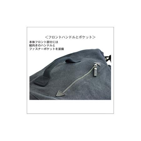 ふるさと納税 ダッフルバッグ／540　バンナイズ ウォッシュ加工 ブラック ドラム型 リュック バックパック ファッション カバン  徳島県松茂町の画像
