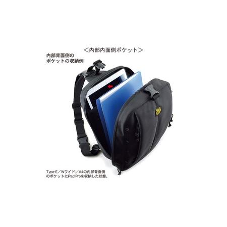 ふるさと納税 4wayワンショルダー／Type-E／Wワイド／A4　バンナイズ バリスティック ナイロン ブラック 斜め掛け 耐久性 背中 ファッション カ.. 徳島県松茂町の画像