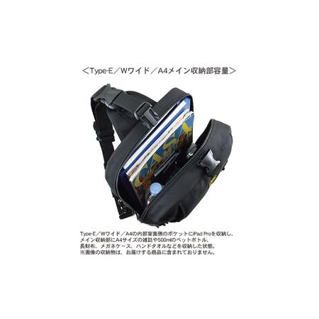 ふるさと納税 4wayワンショルダー／Type-E／Wワイド／A4　バンナイズ バリスティック ナイロン ブラック 斜め掛け 耐久性 背中 ファッション カ.. 徳島県松茂町の画像