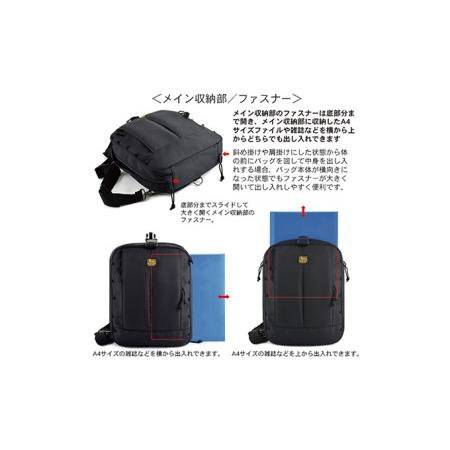 ふるさと納税 4wayワンショルダー／Type-E／Wワイド／A4　バンナイズ バリスティック ナイロン ブラック 斜め掛け 耐久性 背中 ファッション カ.. 徳島県松茂町の画像