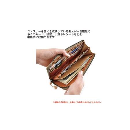 ふるさと納税 オールインワンL型ファスナーロングウォレット　バンナイズ オイル シュリンク レザー 本革 財布 長財布 ファッション小物 ファッ.. 徳島県松茂町の画像