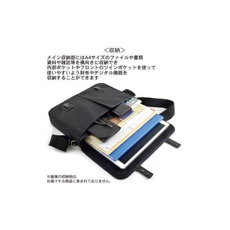 ふるさと納税 薄型ブリーフケース／A4　バンナイズ バリスティック ナイロン ブラック PC収納 耐久性 ワーク ファッション カバン バッグ  徳島県松茂町の画像