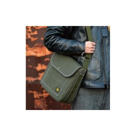 ふるさと納税 バンナイズ　帆布のクラシックショルダーB　バンナイズ 帆布 お散歩 買い物 お出かけ ショッピング ステッチ ショルダーバッグ フ.. 徳島県松茂町の画像