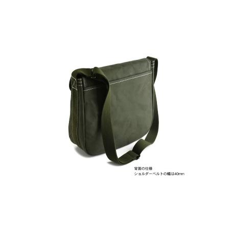 ふるさと納税 バンナイズ　帆布のクラシックショルダーB　バンナイズ 帆布 お散歩 買い物 お出かけ ショッピング ステッチ ショルダーバッグ フ.. 徳島県松茂町の画像