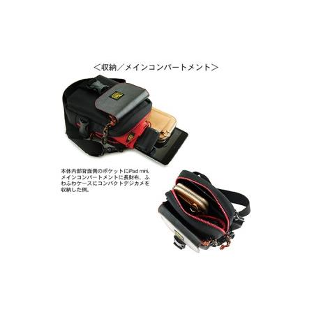 ふるさと納税 バンナイズ　赤いファスナーのサブバッグ (フラップ：バックルタイプ)　バンナイズ 帆布 お散歩 買い物 お出かけ ショッピング す.. 徳島県松茂町の画像