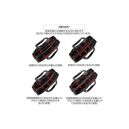 ふるさと納税 サコッシュにもなる仕切り付きポケットトート／A4　バンナイズ バリスティック ナイロン ブラック PC収納 機能的 ノートPC収納 仕.. 徳島県松茂町の画像