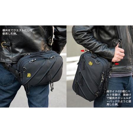 ふるさと納税 大人のワンショルダー／5way仕様　バンナイズ バリスティック ナイロン コーデュラ ナイロン ブラック 斜め掛け 耐久性 背中 ファ.. 徳島県松茂町の画像