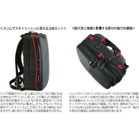 ふるさと納税 大人のワーキングベース／スリム＜ナチュラル＞　バンナイズ バリスティック ナイロン ブラック リュック バックパック 耐久性 背.. 徳島県松茂町の画像