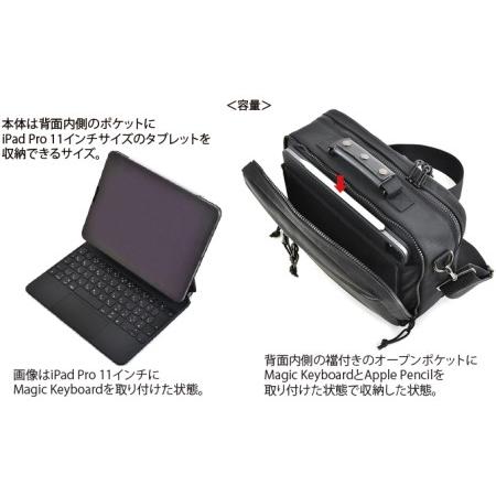 ふるさと納税 大きく開くサブバッグ／B　バンナイズ バリスティック ナイロン ブラック ジャバラ ショルダー 斜め掛け ワーク 耐久性 ファッショ.. 徳島県松茂町の画像