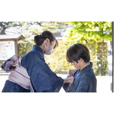 ふるさと納税 手ぶらでOK デニム着物レンタル チケット（2名様） 撮影プラン 着付け・小物一式 ヘアセット付き 岡山県倉敷市_2