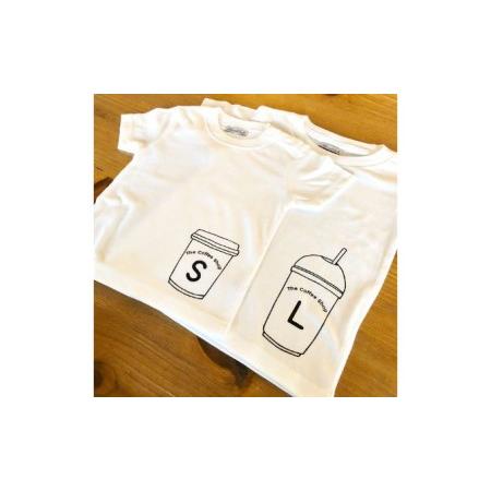 ふるさと納税　2人兄弟姉妹でおそろい　コーヒーカップ　S×L　プリント　Tシャツ2枚組ギフトセット【出産祝い・誕生日・ギフト・プレゼン..　神奈川県逗子市