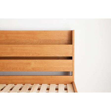 【値下げ中】 ふるさと納税 マルタス Sベッド フレーム LB 【すのこ シングル ベッド 棚付き 床 通気性 家具 国産 ライトブラウン】(H060467) 佐賀県神埼市 【HOV2124098102】(74800円)