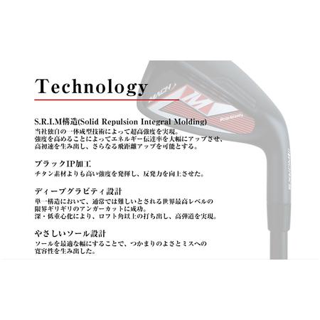 ふるさと納税　ワークスゴルフ　MACHアイアン　兵庫県淡路市　（R　#5〜PW）　6本セット　プレミア飛匠・極