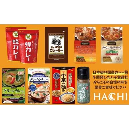 ふるさと納税 AY2 ハチ食品のカレールウ（フレークタイプ）とバラエティセット2 兵庫県宍粟市の画像