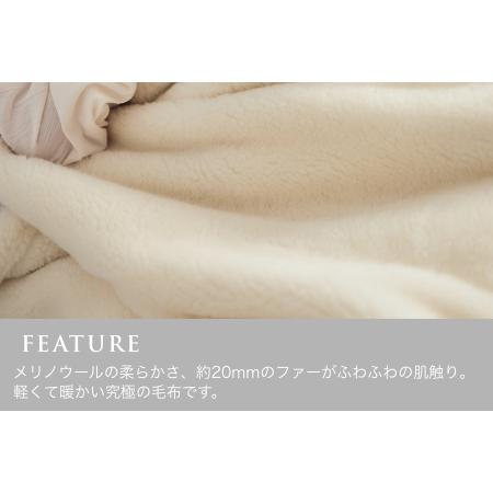 ふるさと納税 SERENE メリノウール ニューマイヤー [ブランケット／アイボリー] LP-121003IV [3106] 大阪府泉大津市_1
