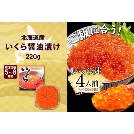 ふるさと納税 3364.いくら醤油漬け 220g いくら醤油 イクラ しょうゆ漬け いくら イクラ 醤油 海鮮 魚介 いくら丼 鮭 魚卵 贈答 ギフト 送料無.. 北海道弟子屈町の画像