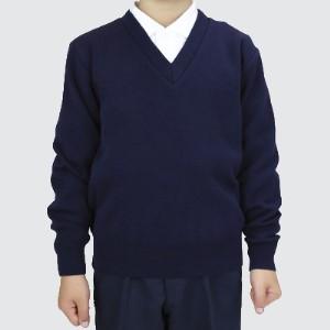 ふるさと納税　学生セーター　紺色　長袖　冬用　スクールセーター　服　上着　日本被服株式会社（　ファッシ..　ニット　メンズ　ウィメンズ　男女兼用　学生服　岡山県倉敷市