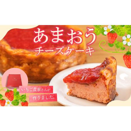ふるさと納税 あまおうチーズケーキ 約380g×1_あまおうチーズケーキ 約 380g ケーキ ニュージーランド産 クリームチーズ 濃厚 チーズケー.. 福岡県久留米市