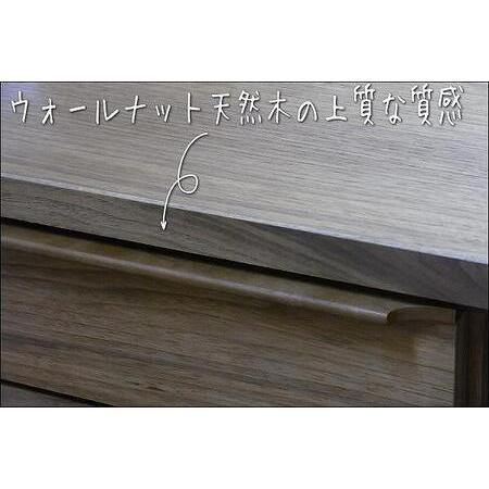 ふるさと納税 【幅153 奥行46 高さ38.3】OSソリエ153センチ幅テレビボード（ウォールナット） 福岡県大川市の画像