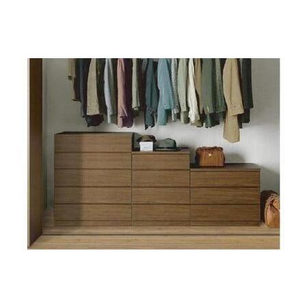 ふるさと納税 クローゼット チェスト 幅40 3段 奥行55 ウォールナット色 タンス 押入れ収納 衣類収納 桐 箪笥 大川家具 丸田木工 フィット 福岡県大川市