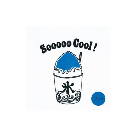 ふるさと納税　2人兄弟姉妹でおそろい　かき氷　ブルー（小）×レッド（大）　Tシャツ2枚組ギフトセット　90cm×110cm　神奈川県逗子市