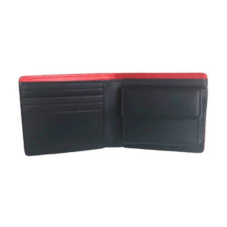 ふるさと納税 LUEGO Alabasta アラバスタ 二つ折り財布 小銭入れ付き （レッド） F2Y-3266 山形県の画像