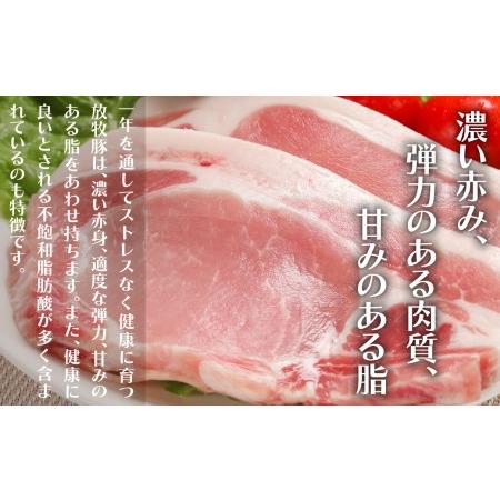 ふるさと納税 0107 厚真希望農場で育った放牧豚のスライス肉セット 北海道厚真町