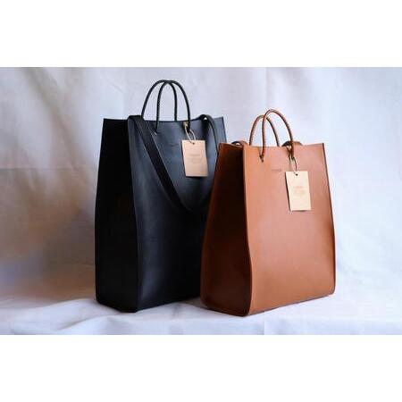 ふるさと納税 【トートバッグ(M)】2way Tote bag Medium カラー：Black【かばん ファッション 人気 おすすめ 】 栃木県栃木市の画像