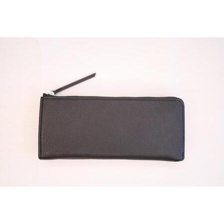 ふるさと納税 [長財布]Zip long wallet カラー:Black 栃木県栃木市