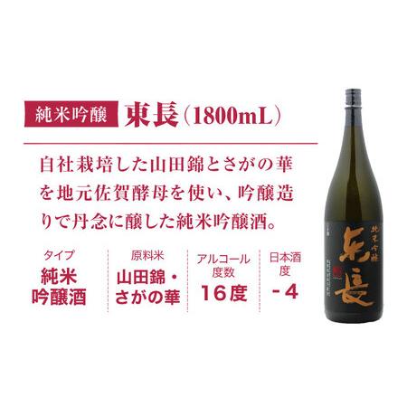 ふるさと納税 6回定期便 日本酒 純米吟醸東長 NAH019 日本酒定期便 佐賀県嬉野市の画像