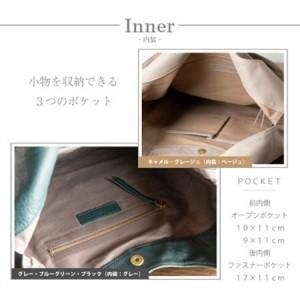 ふるさと納税 【本革 トートバッグ】2way 牛革ソフトレザー(A4も入る通勤バッグ)【as-09cs-BG】【1380532】 大阪府和泉市の画像