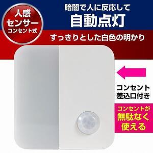 ふるさと納税 LEDセンサー付ライト コンセント差込タイプ ホワイト PM-LC301(W) 大阪府大東市 |  | 03