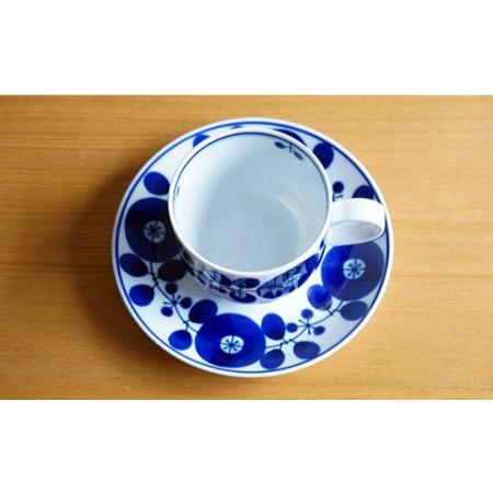 ふるさと納税 【白山陶器】【BLOOM】ブルーム コーヒーカップ・ソーサー 2客セット 食器 皿 【波佐見焼】 [TA82] 長崎県波佐見町の画像