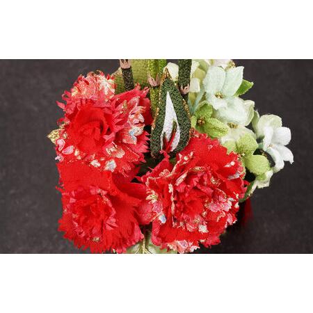 ふるさと納税 和装のカーネーション花飾りセット（赤）　母の日 らんまん 花 雑貨 造花 インテリア お祝い ギフト 贈答 人気 送料無料 高知市 【.. 高知県高知市_2