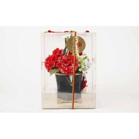ふるさと納税 和装のカーネーション花飾りセット（赤）　母の日 らんまん 花 雑貨 造花 インテリア お祝い ギフト 贈答 人気 送料無料 高知市 【.. 高知県高知市_4