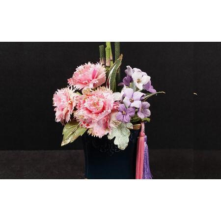 ふるさと納税 和装のカーネーション花飾りセット（ピンク）　母の日 らんまん 花 雑貨 造花 インテリア お祝い ギフト 贈答 人気 送料無料 高知.. 高知県高知市_1