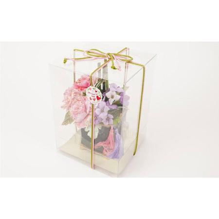 ふるさと納税 和装のカーネーション花飾りセット（ピンク）　母の日 らんまん 花 雑貨 造花 インテリア お祝い ギフト 贈答 人気 送料無料 高知.. 高知県高知市_3
