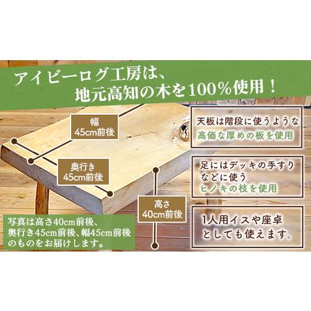 ふるさと納税 アイビーログ工房 Table Chair(テーブルチェア) 1人用イスや座卓などに ar-0011 高知県香南市_1
